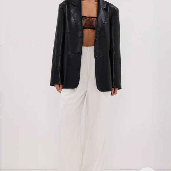 DISSH Monty Black FAUX, OVER-SIZED Leather Jacket - Picture 6 of 11